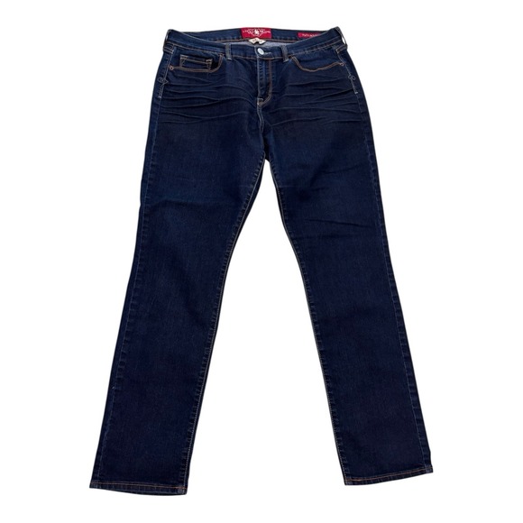 Lucky Brand Denim - Lucky Brand Sofia Skinny Jeans 14/32 Mid Rise Dark Wash Ankle Stretch (31 x 28)